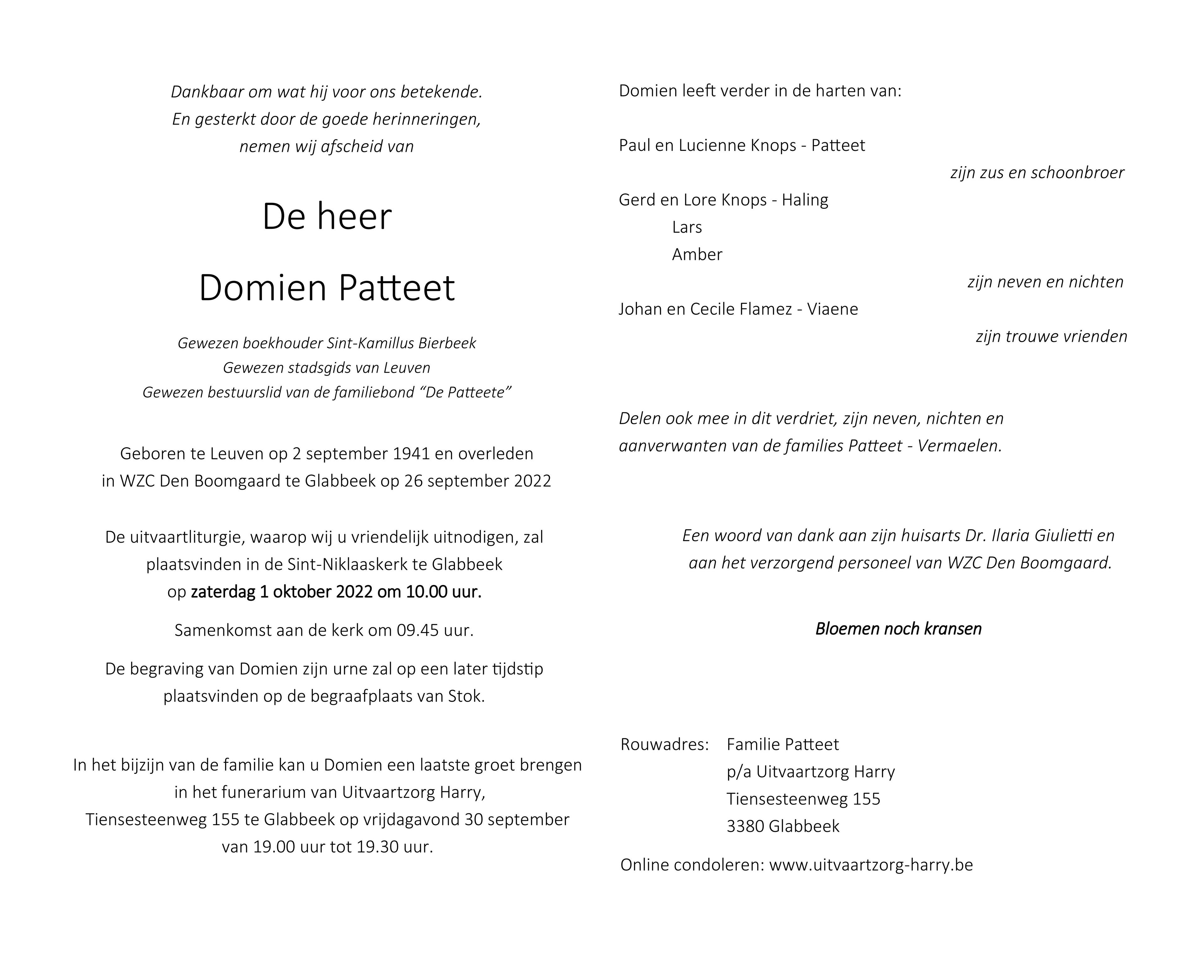 Letter Of Condolence