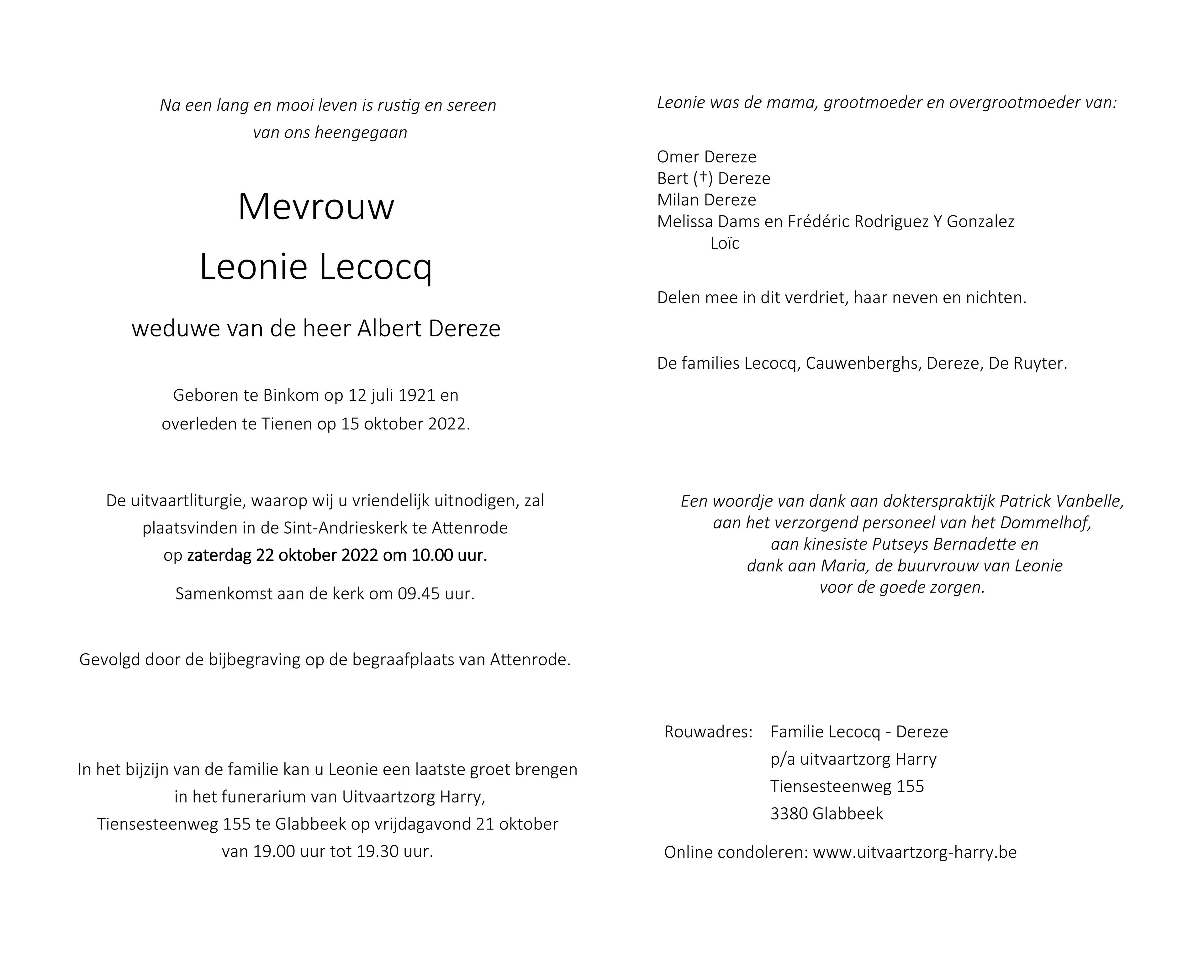 Letter Of Condolence