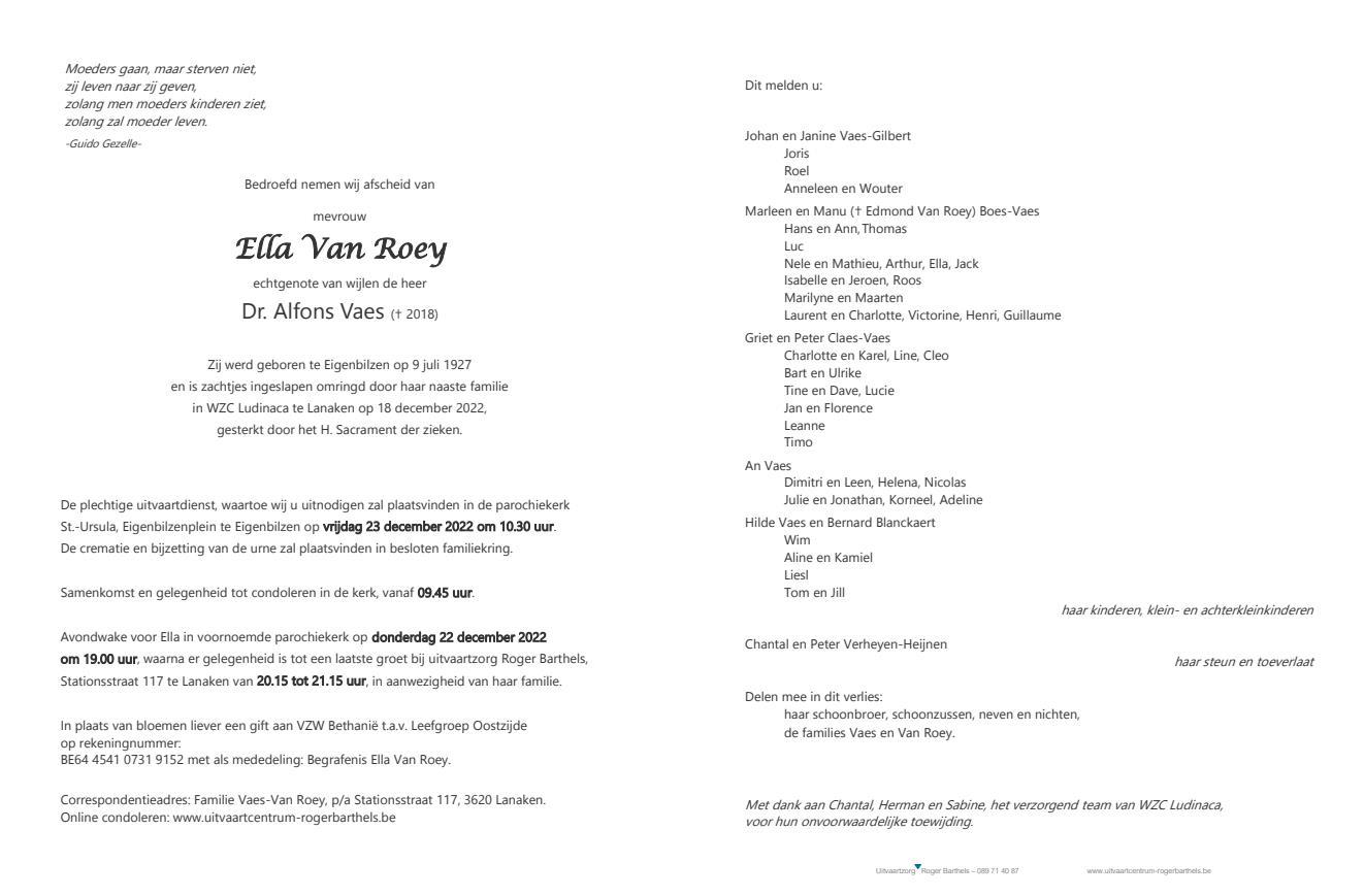 Letter Of Condolence