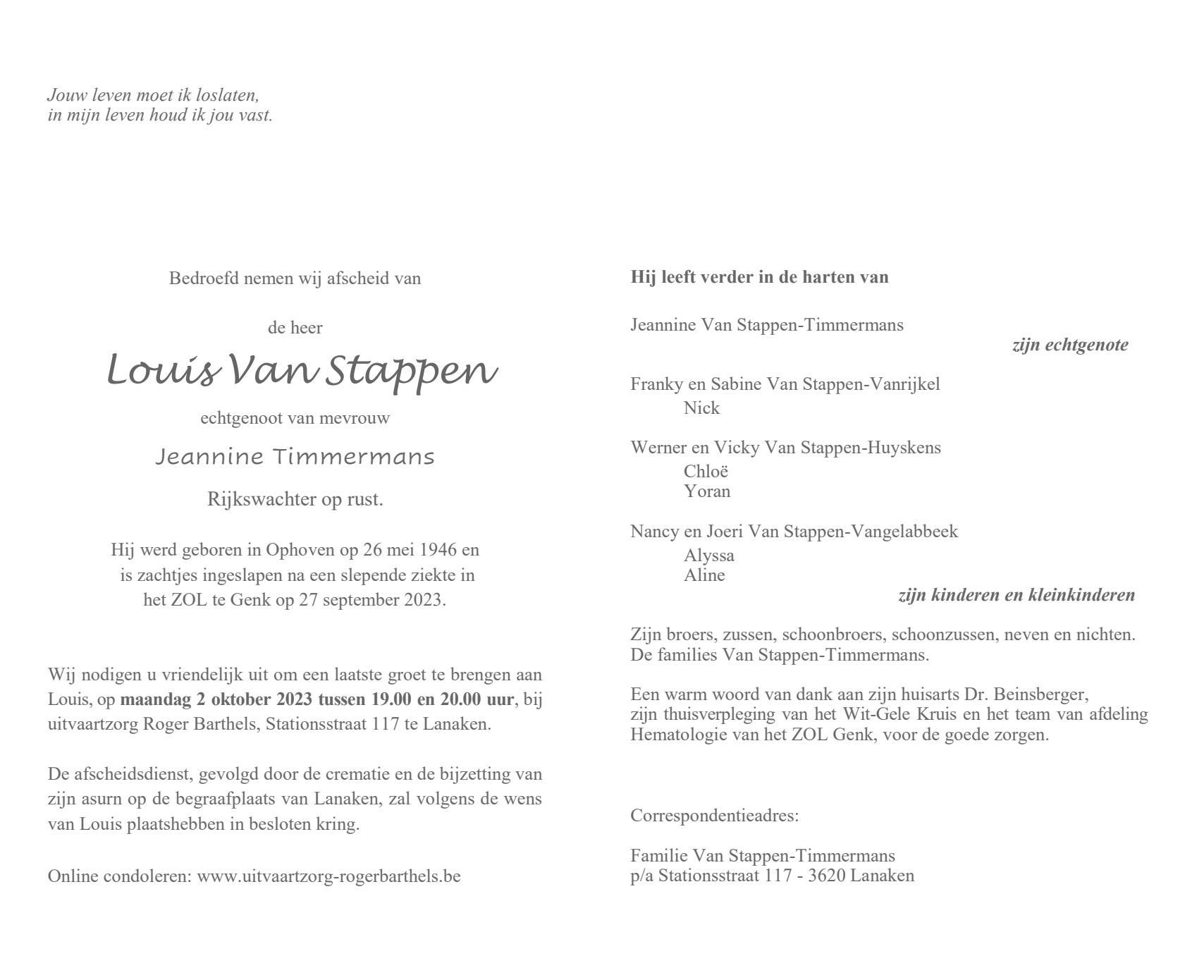 Letter Of Condolence