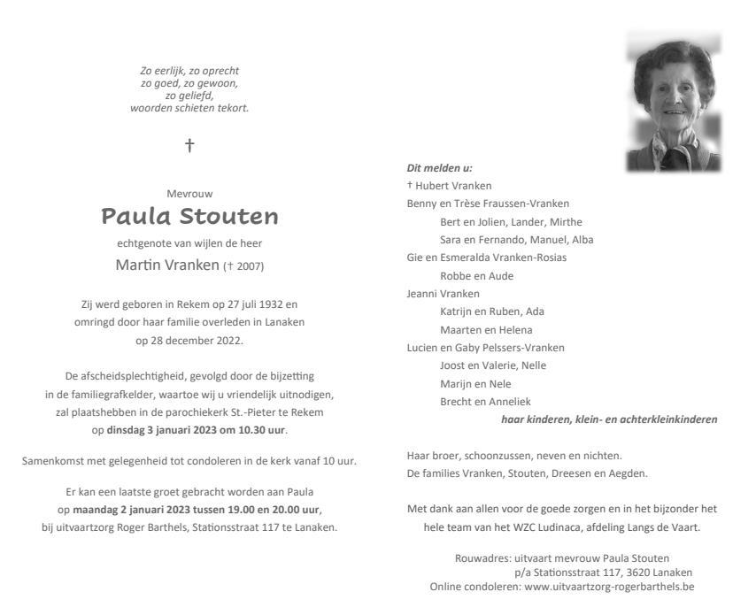 Letter Of Condolence