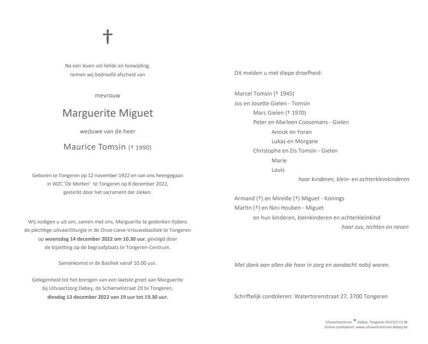 Letter Of Condolence