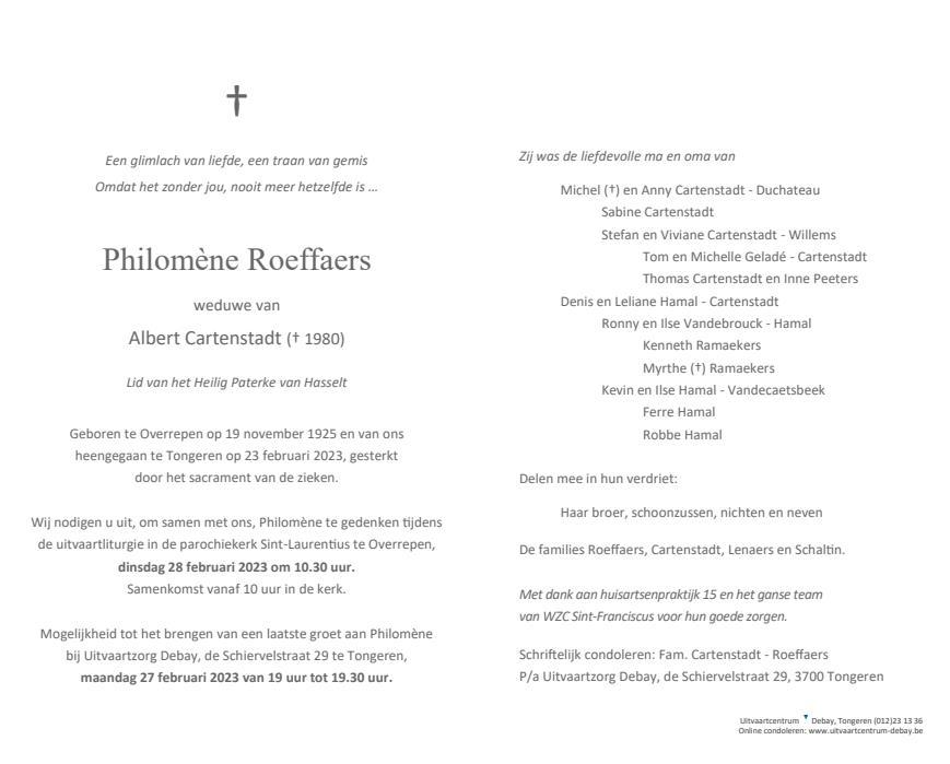 Letter Of Condolence