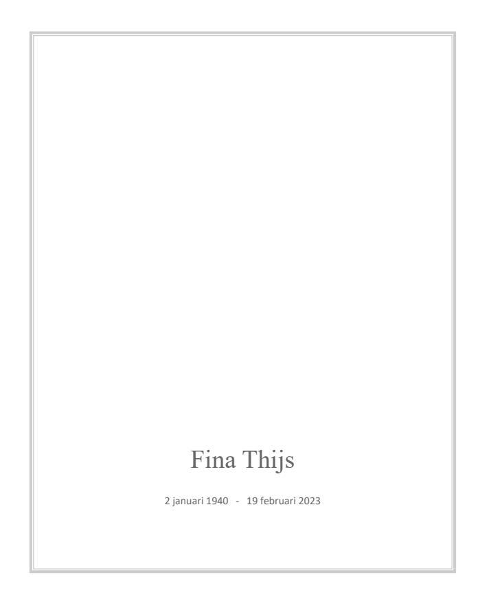 Letter Of Condolence