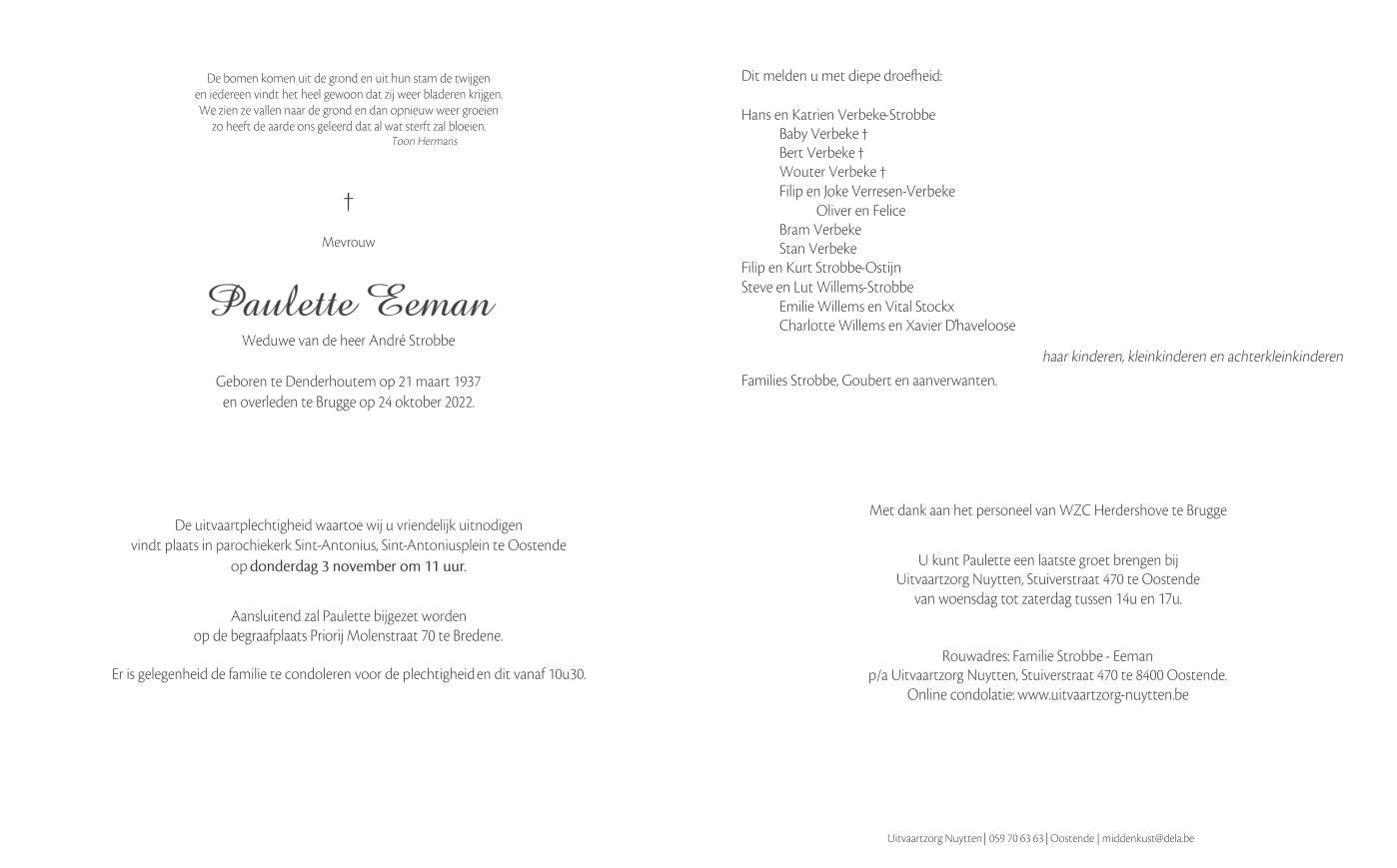 Letter Of Condolence