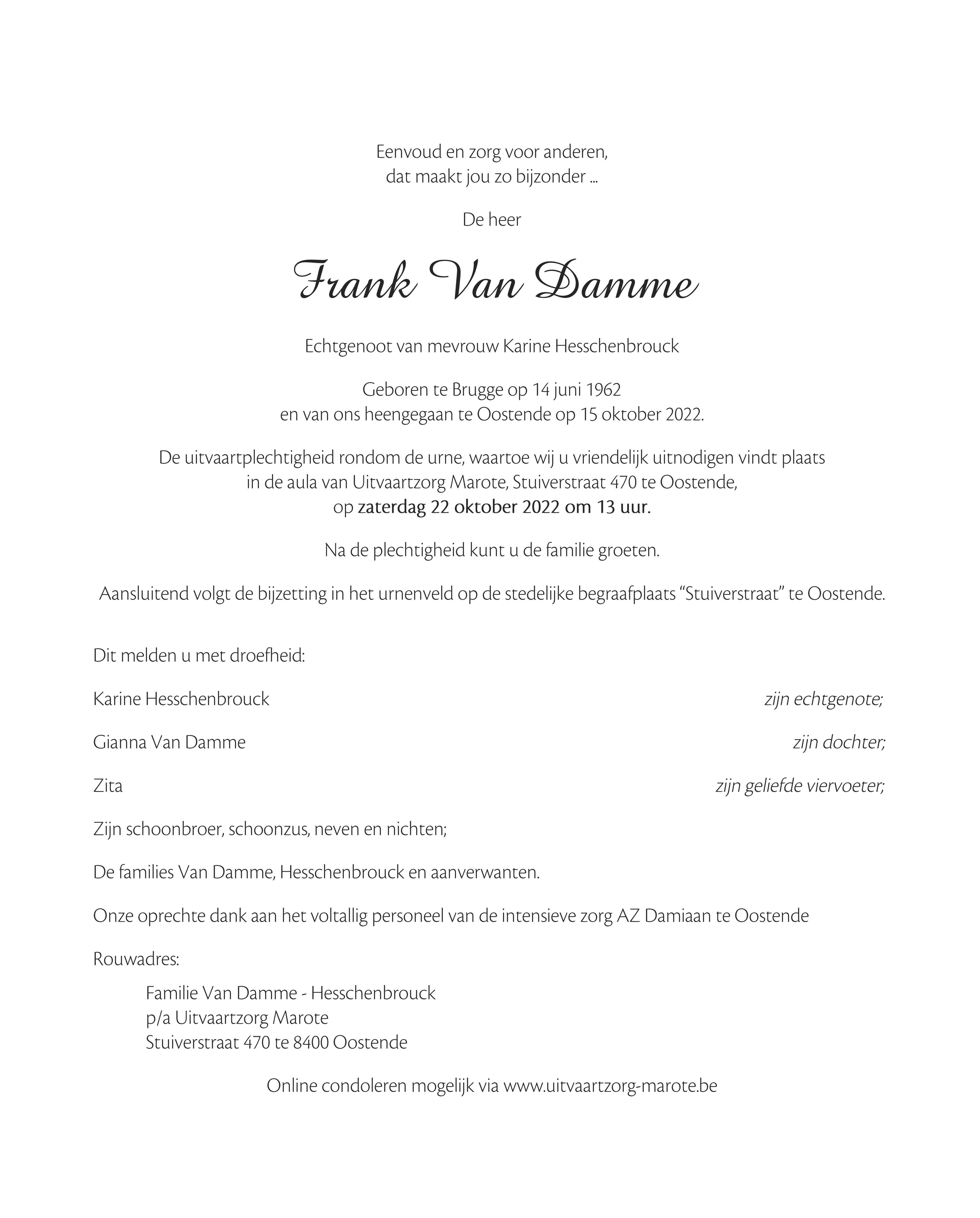 Letter Of Condolence