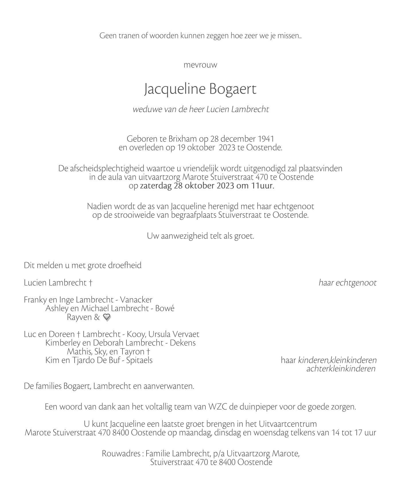 Letter Of Condolence