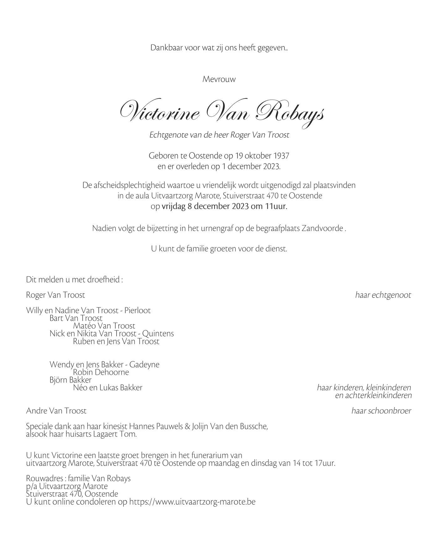 Letter Of Condolence