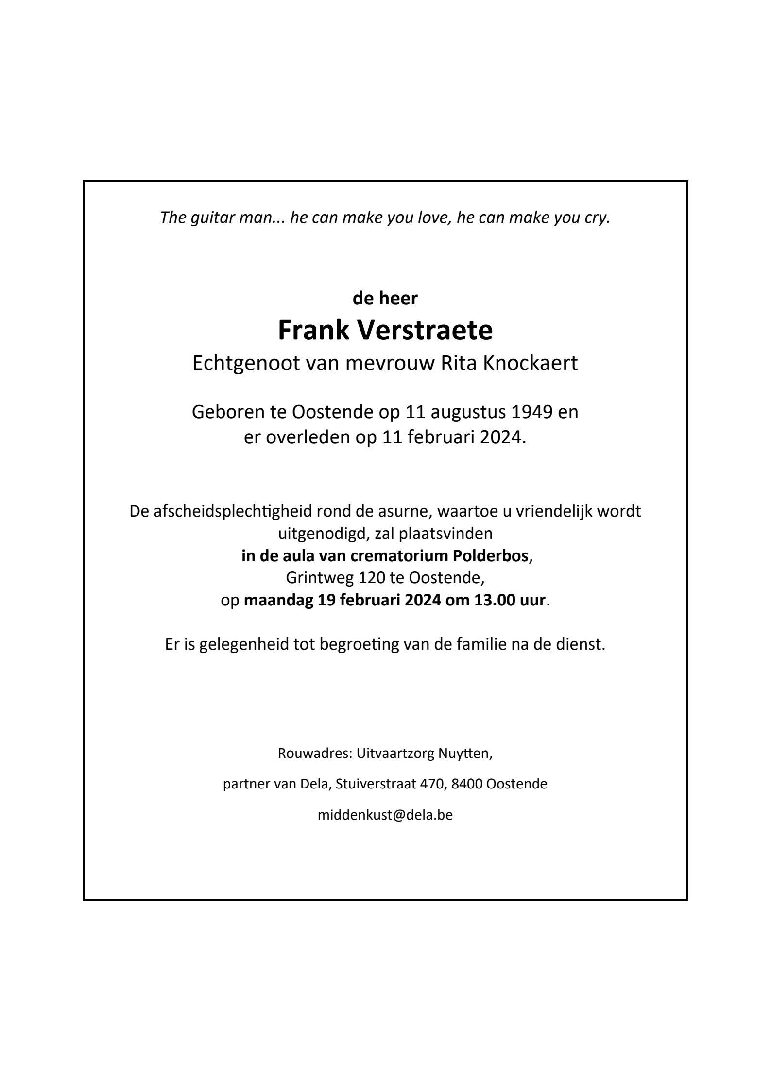 Letter Of Condolence