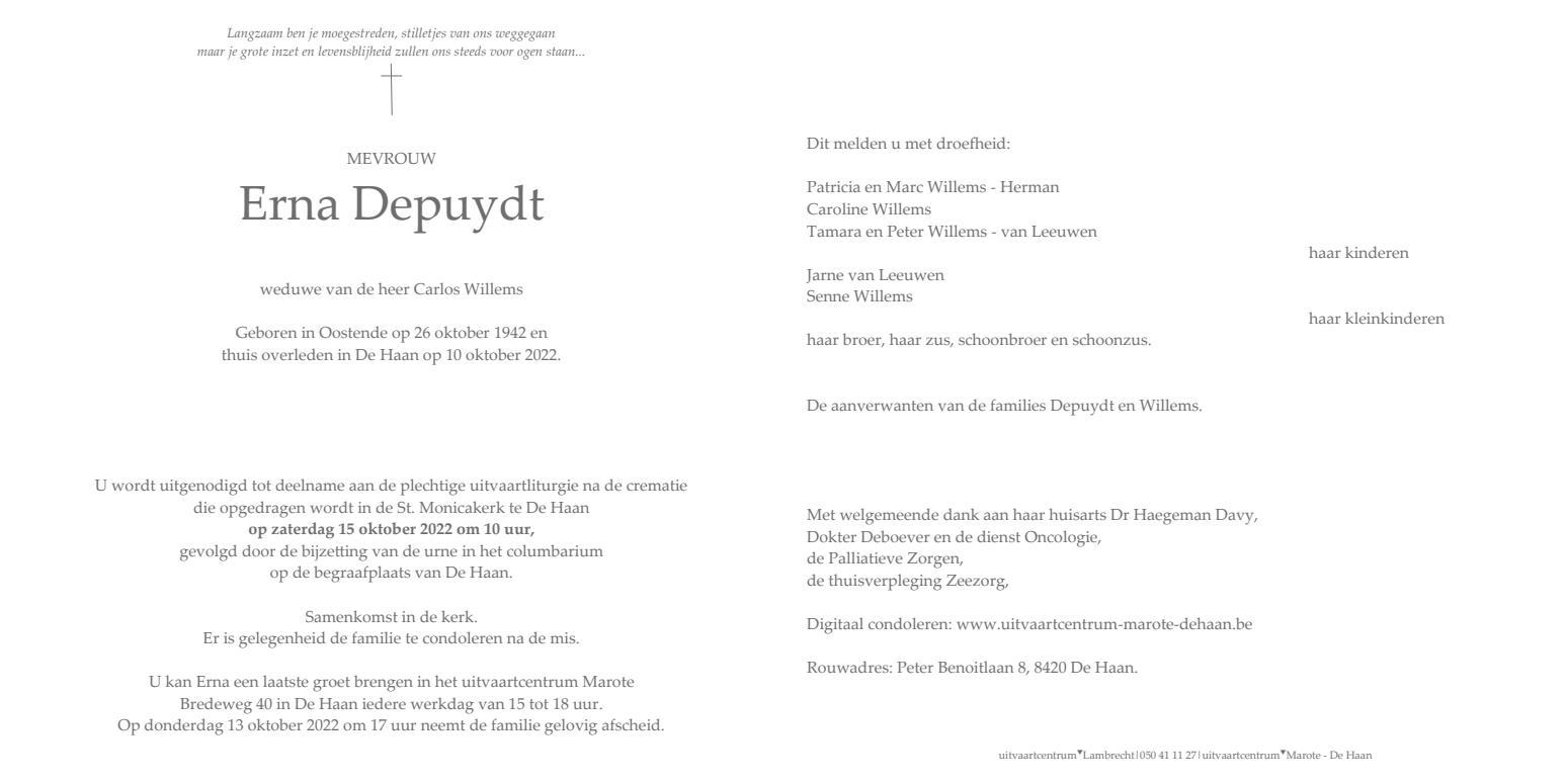 Letter Of Condolence