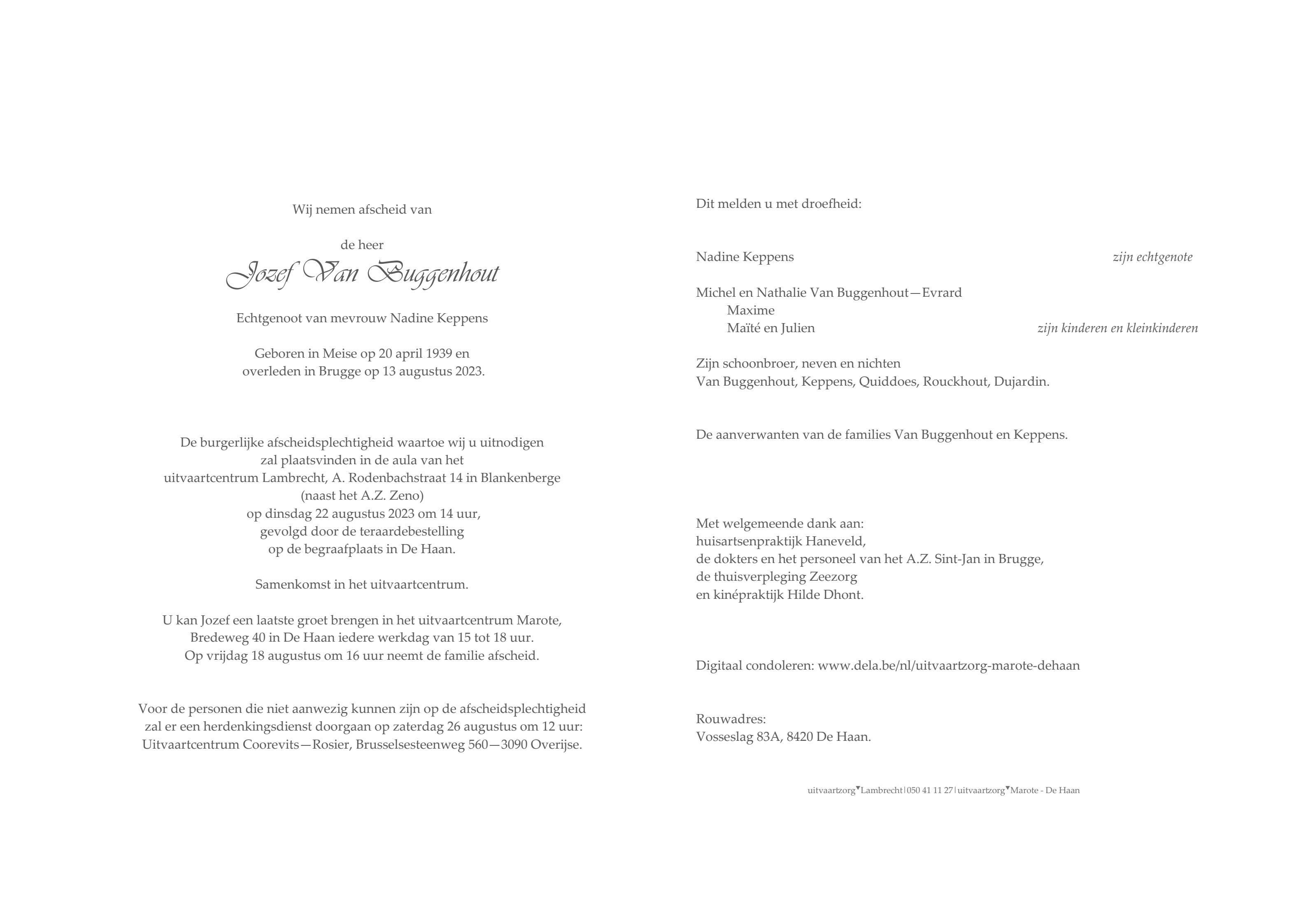 Letter Of Condolence