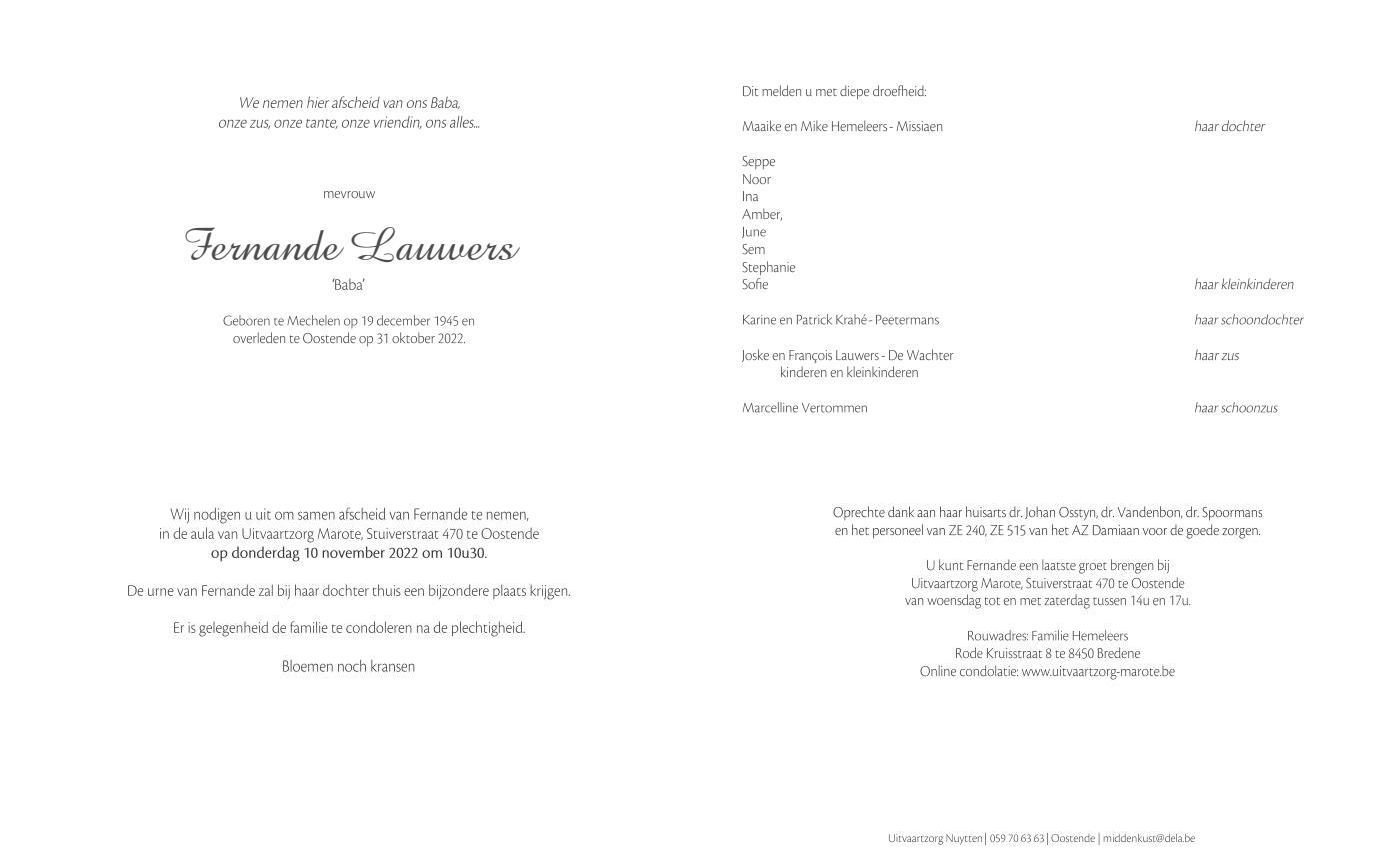 Letter Of Condolence