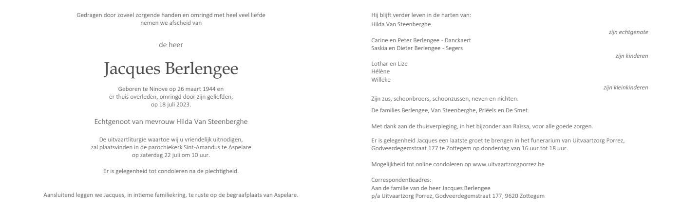 Letter Of Condolence