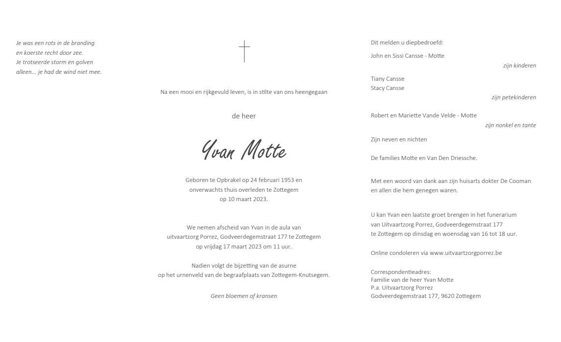 Letter Of Condolence